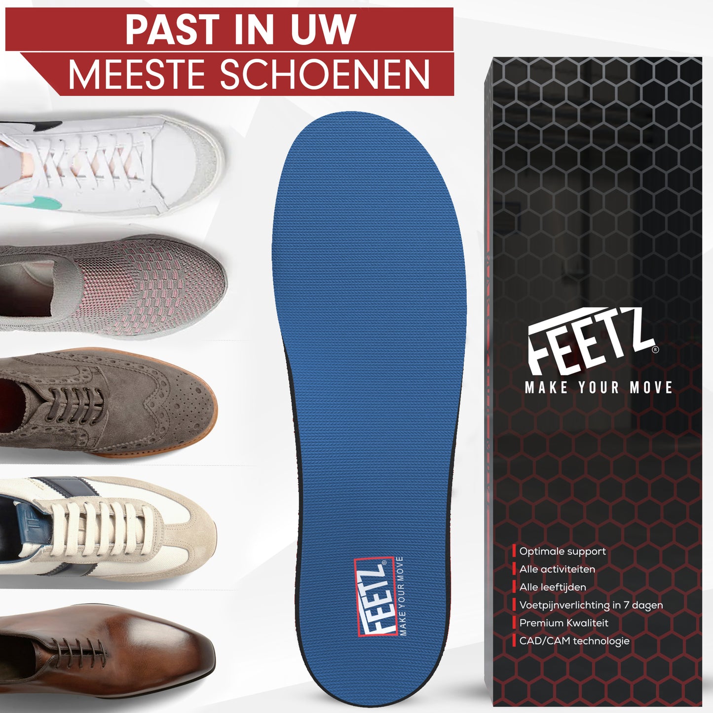 Feetz® The Blue One | Hielspoor | Fasciitis plantaris | Hallux Valgus