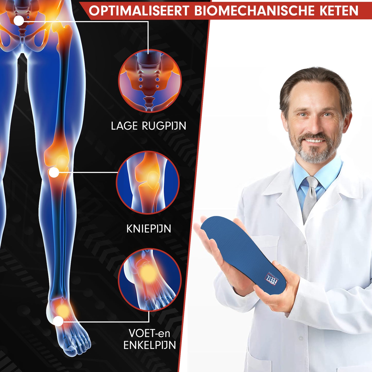 Feetz® The Blue One | Hielspoor | Fasciitis plantaris | Hallux Valgus